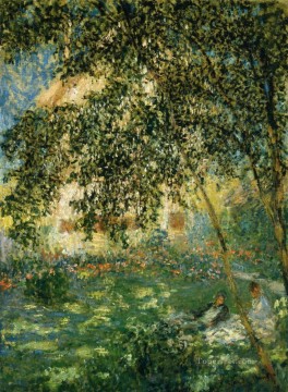 Relajarse en el jardín Argenteuil Claude Monet Pinturas al óleo